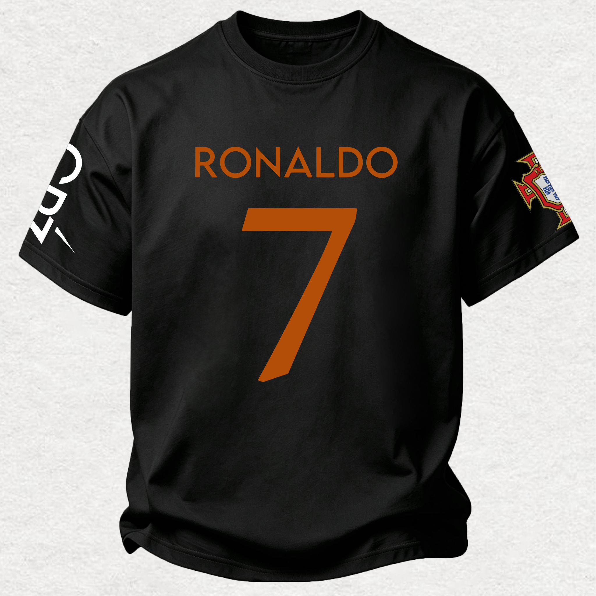 No.7 Football Icon Graphic Printed Oversized Unisex T-shirt