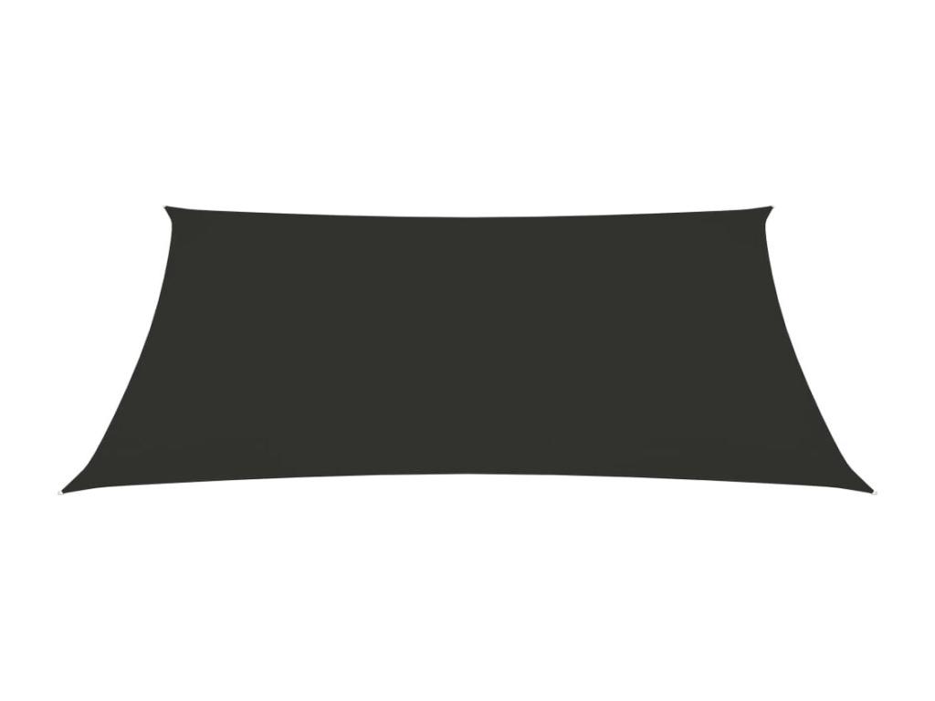 Vela parasol tela Oxford trapecio 2/4x3 m Antracita