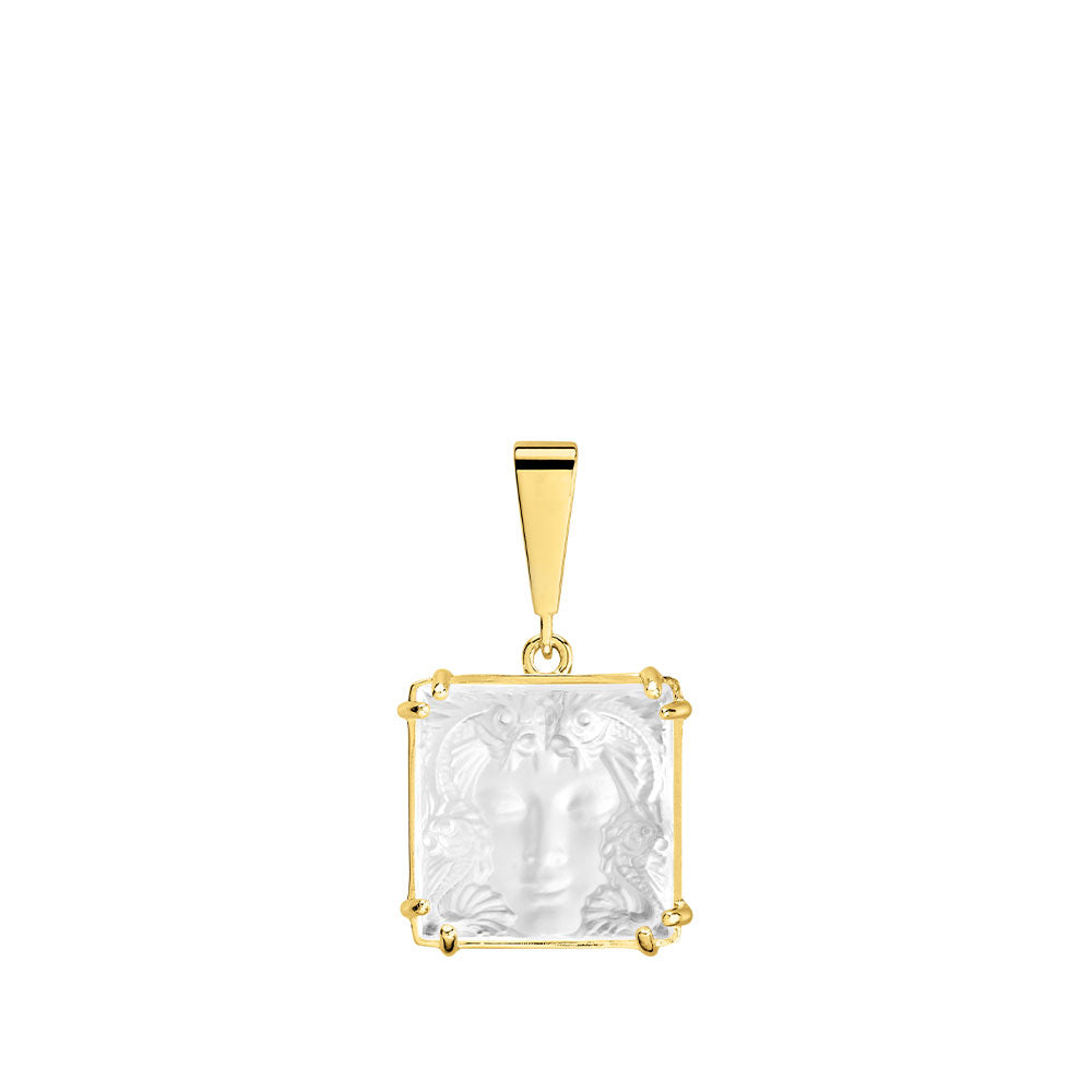 PENDENTIF ARÉTHUSE - CRISTAL INCOLORE, PLAQUÉ OR JAUNE 18 CARATS