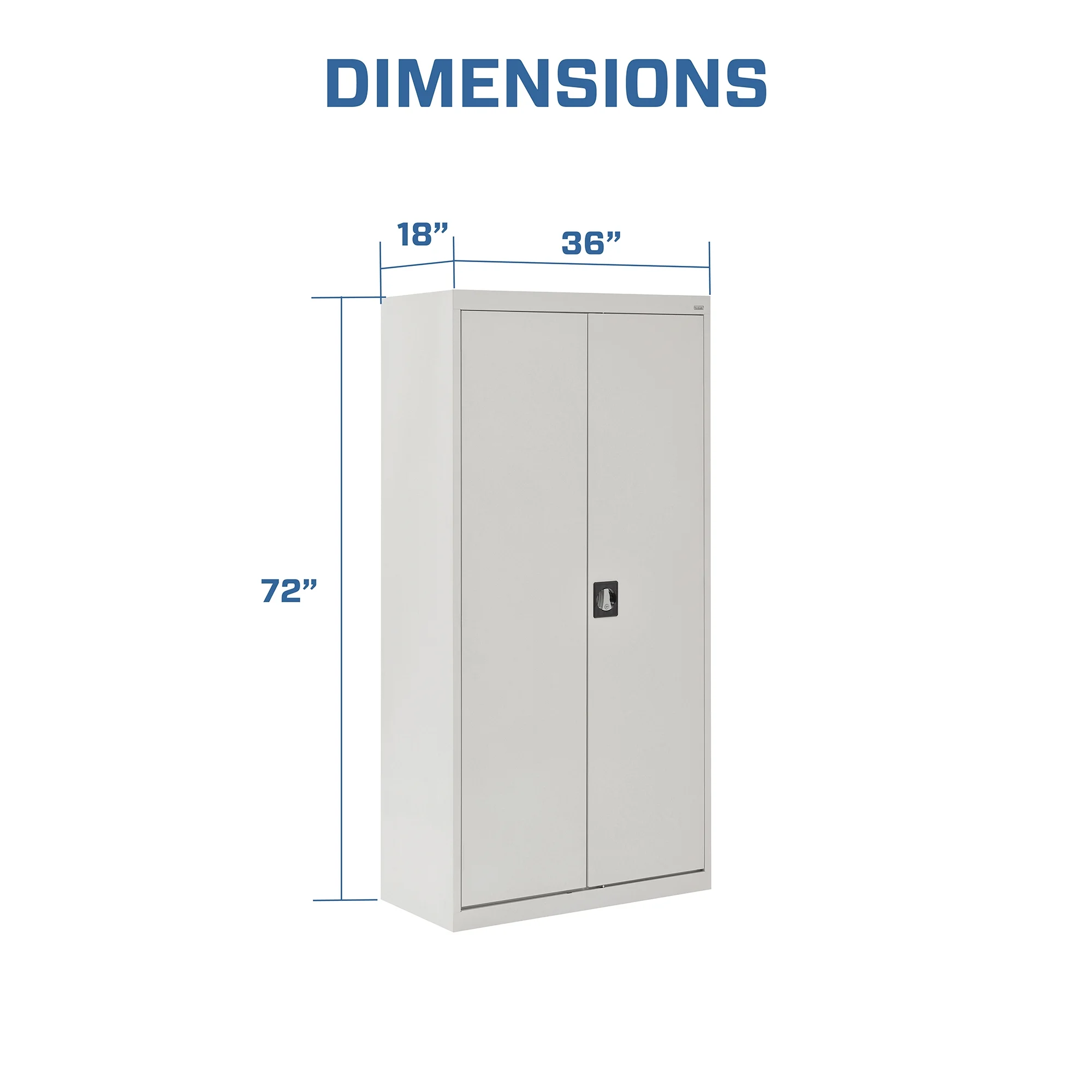 Sandusky Elite Series Steel Freestanding Garage Cabinet in Dove Gray (36 in. W x 72 in. H x 18 in. D) - Image 12