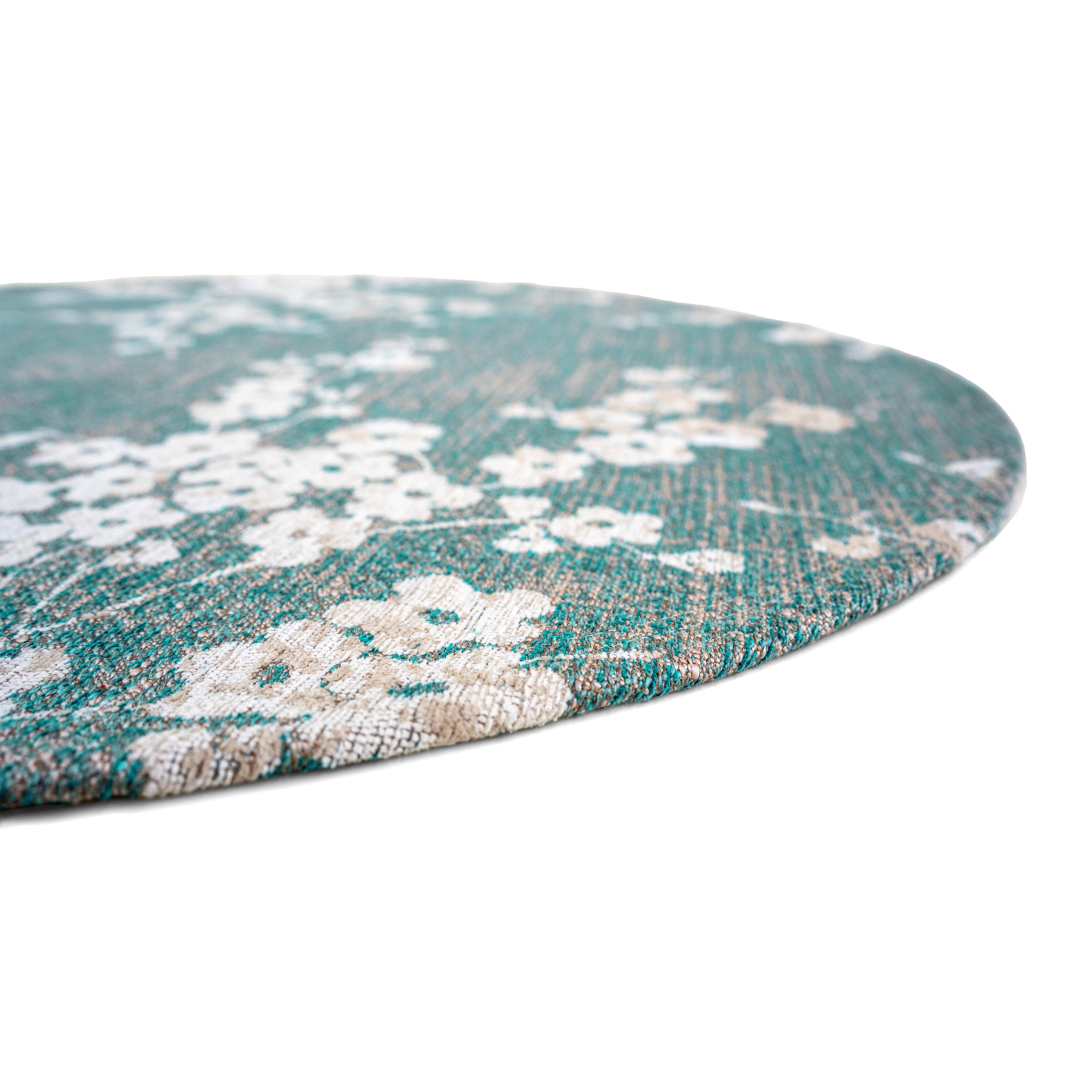 Louis de Poortere Sakura Vloerkleed Ø 140 cm - Lake Blue