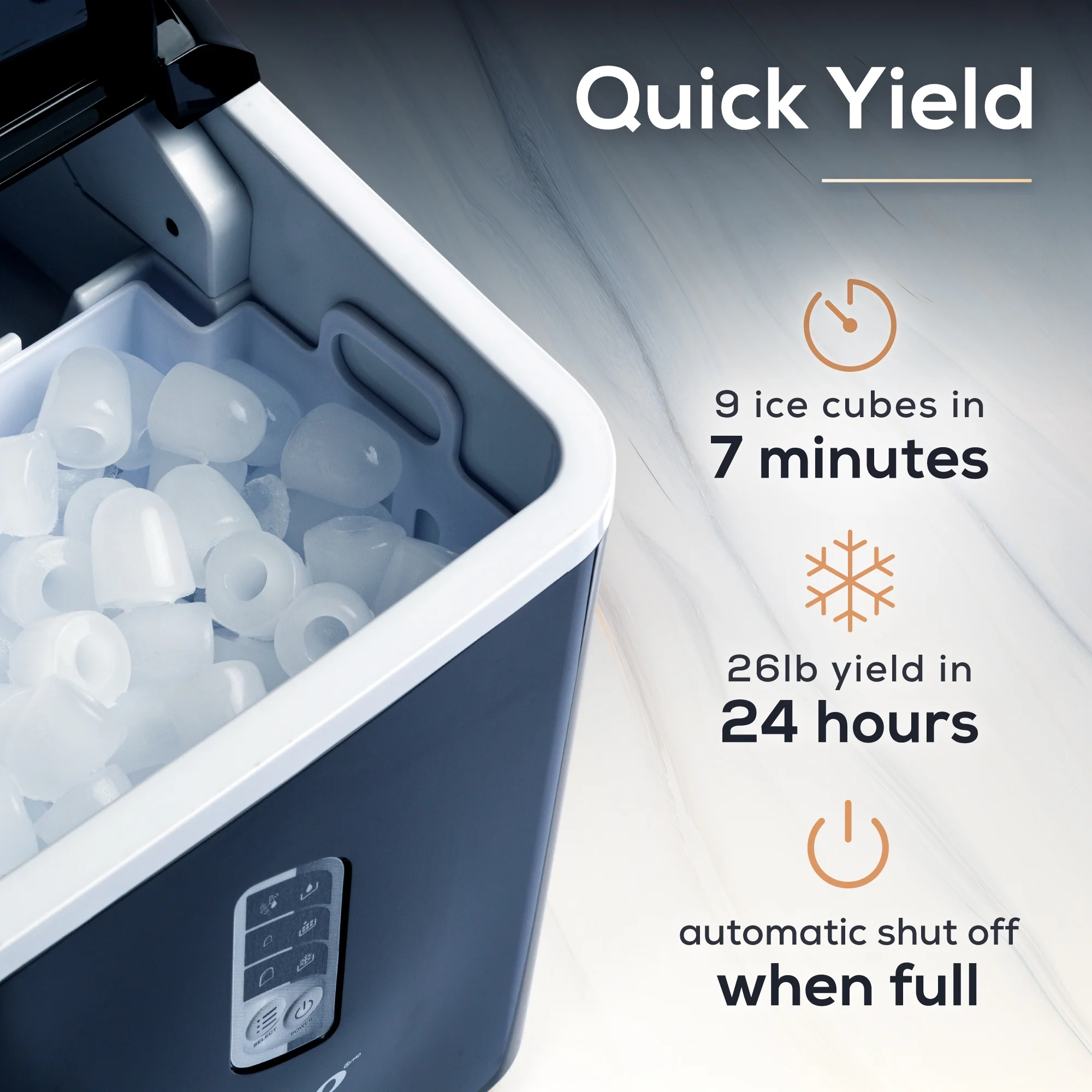 Igloo Automatic Ice Machine Self Cleaning Countertop Ice Maker for Water Bottle & Drinks, Aqua - Image 40