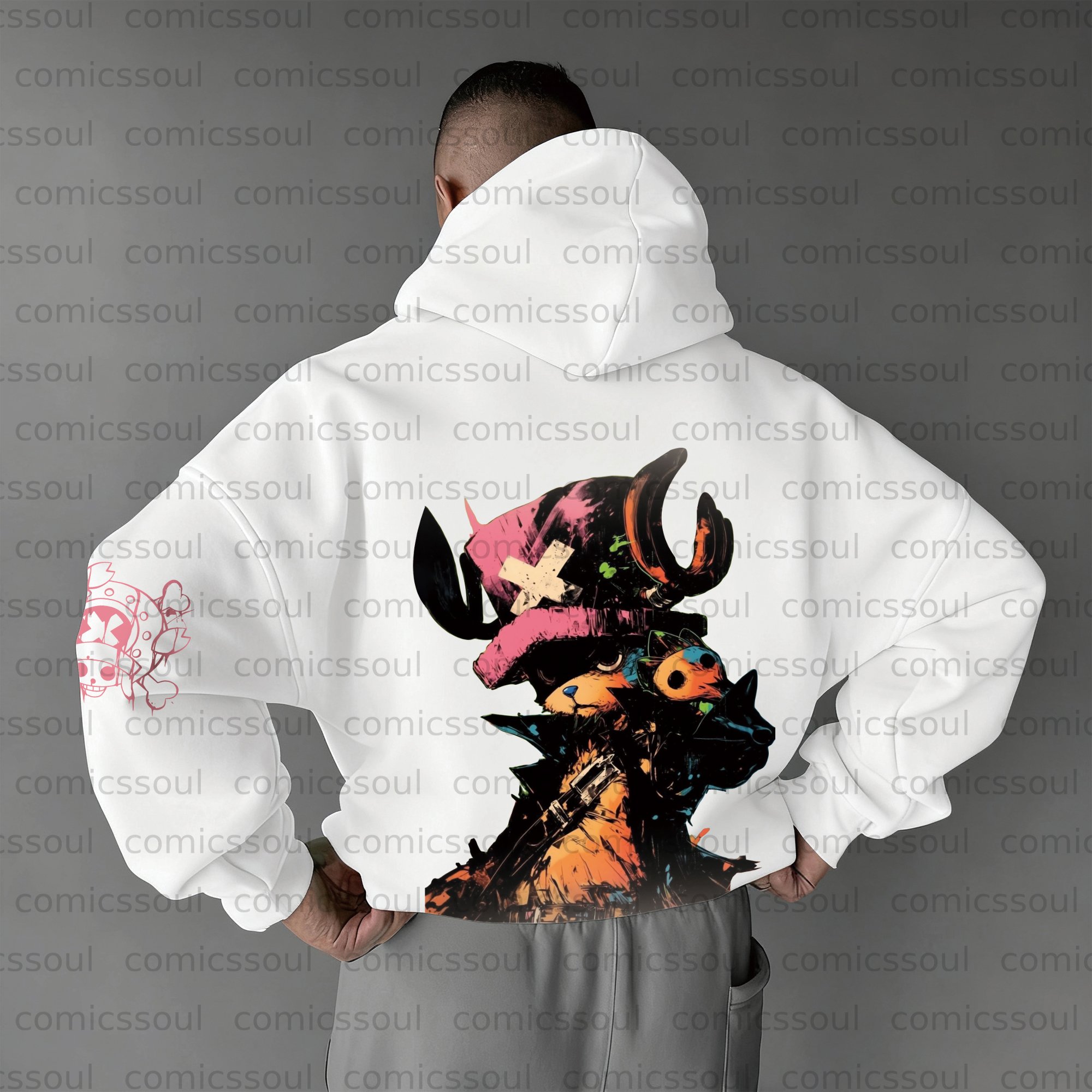 Unisex Anime Graphic Streetwear Vintage Plush Hoodie