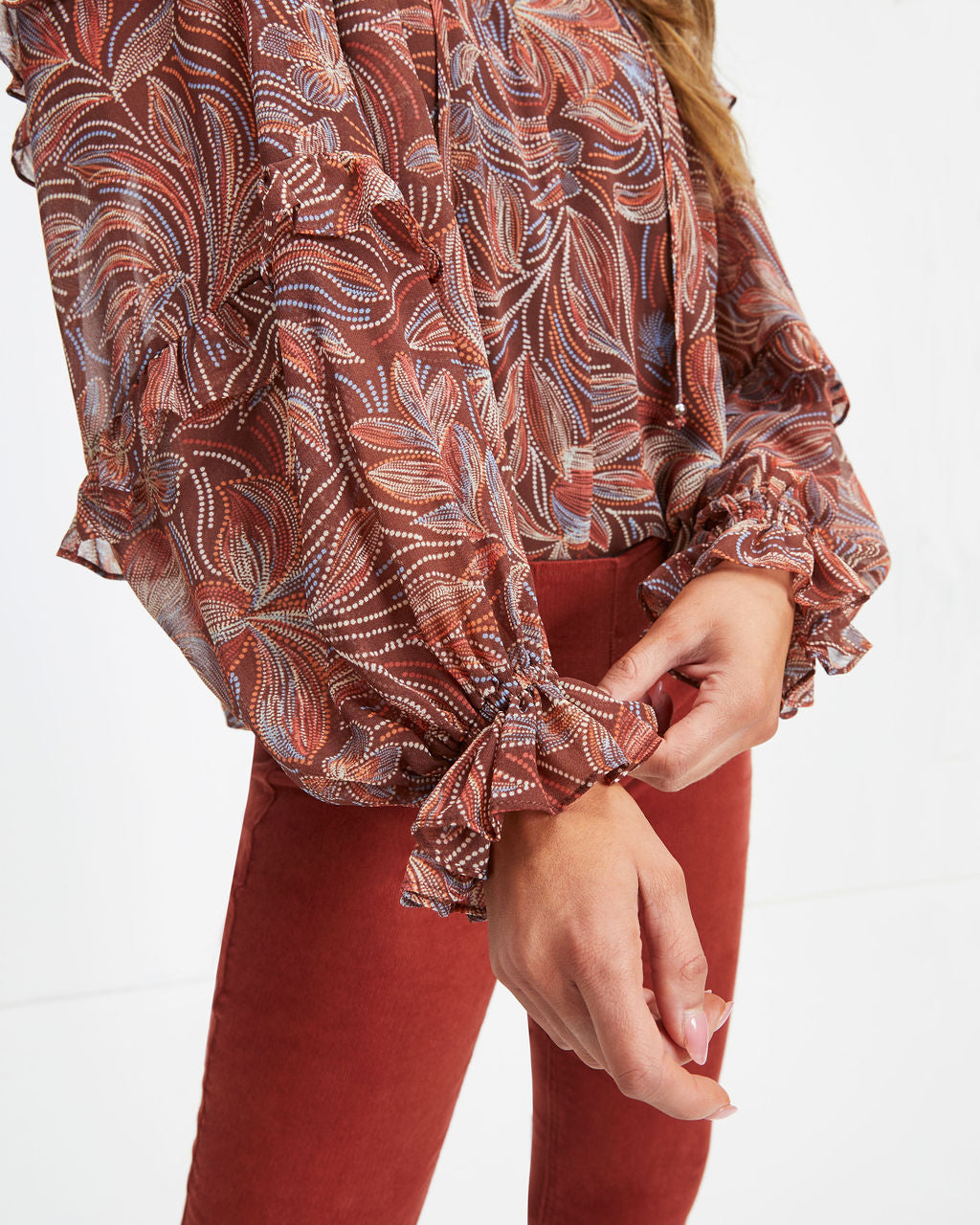 Good Day Floral Ruffle Top - Se7enfashion