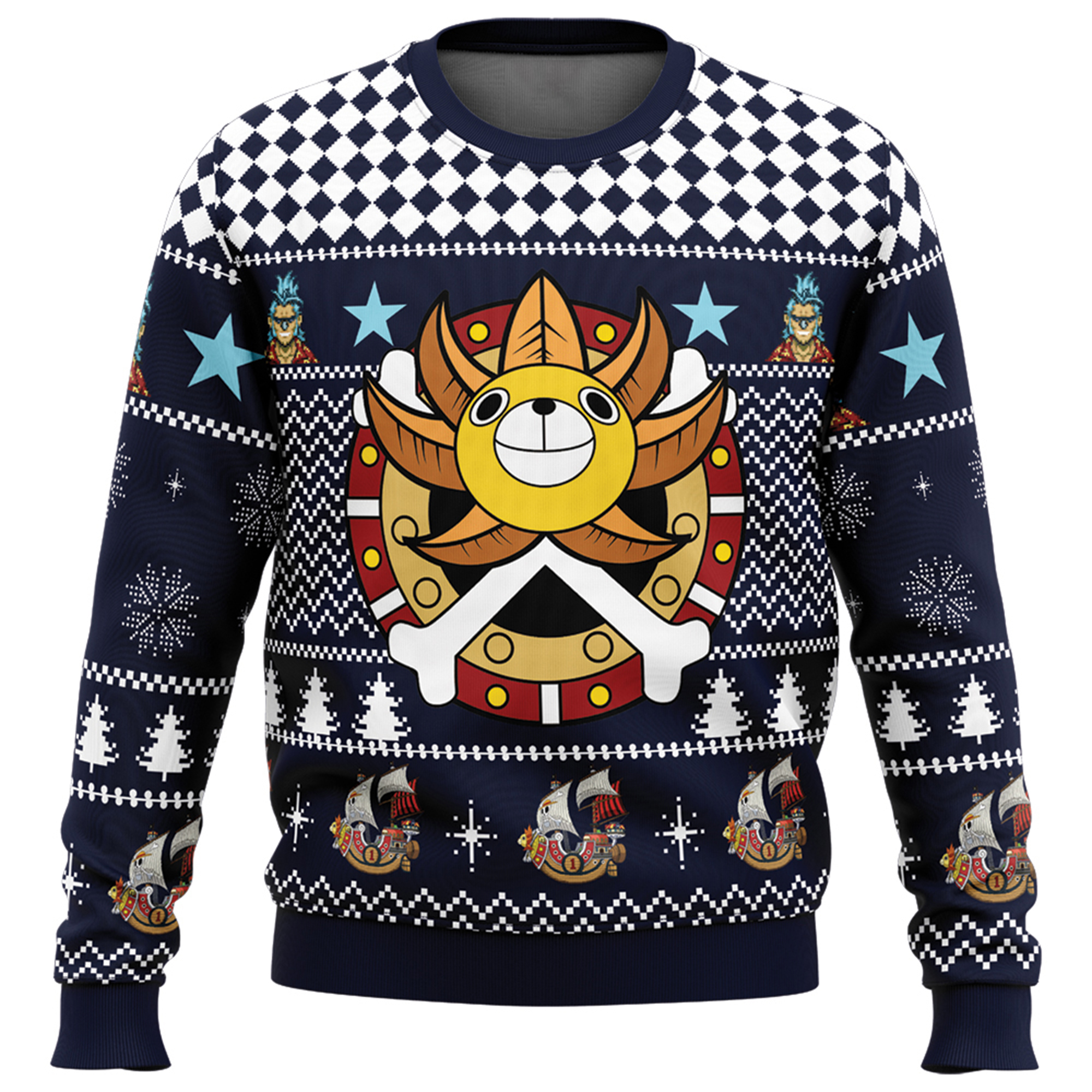 Unisex Anime Ugly Christmas Sweater TeeThreads Sustain the Scene with Custom Apparel