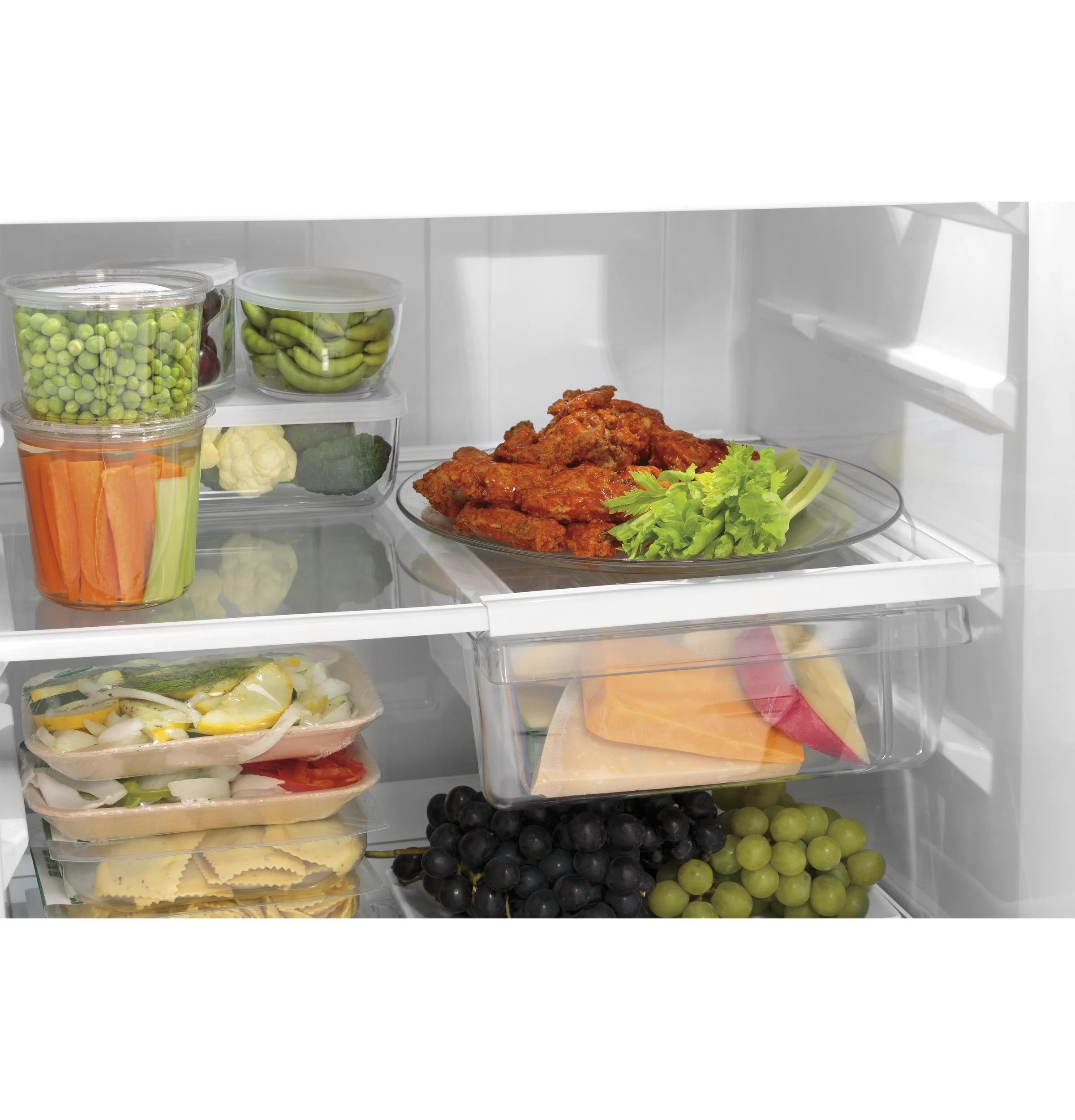 GE APPLIANCES GTS18HGNRWW top freezer freestanding refrigerator - Image 4