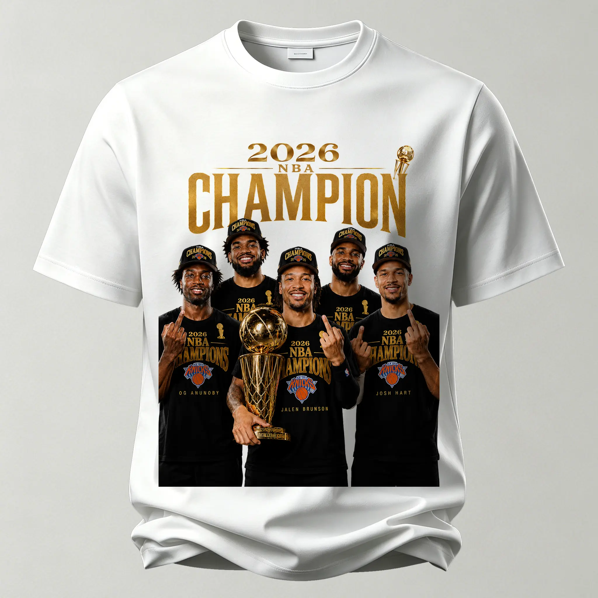 New York Knicks Basketball Champion Printed Unisex Oversized T-shirt