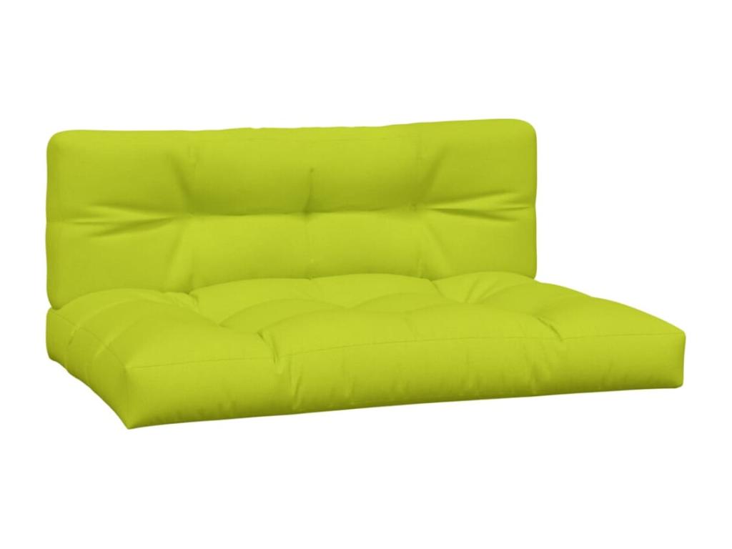 Cojines para sofá de palets 2 unidades tela verde claro
