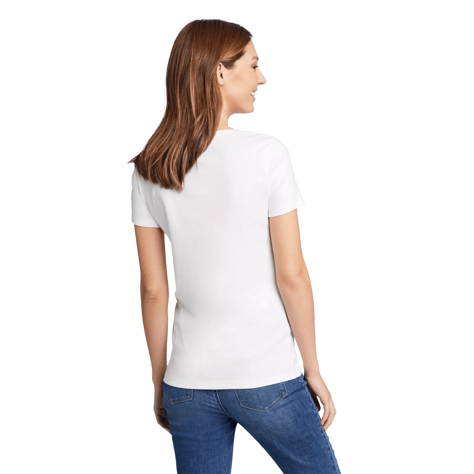 Women's Fav Short-Sleeve V-Neck T-Shirt - Eddie Bauer Outlet