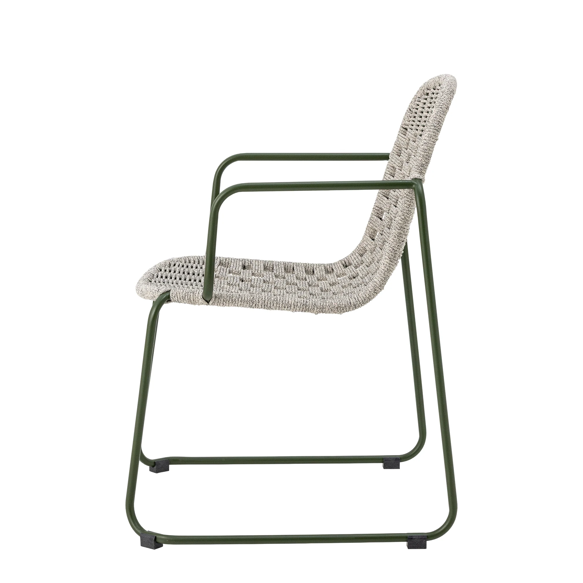 CALANA DINING CHAIR, GREEN, METAL