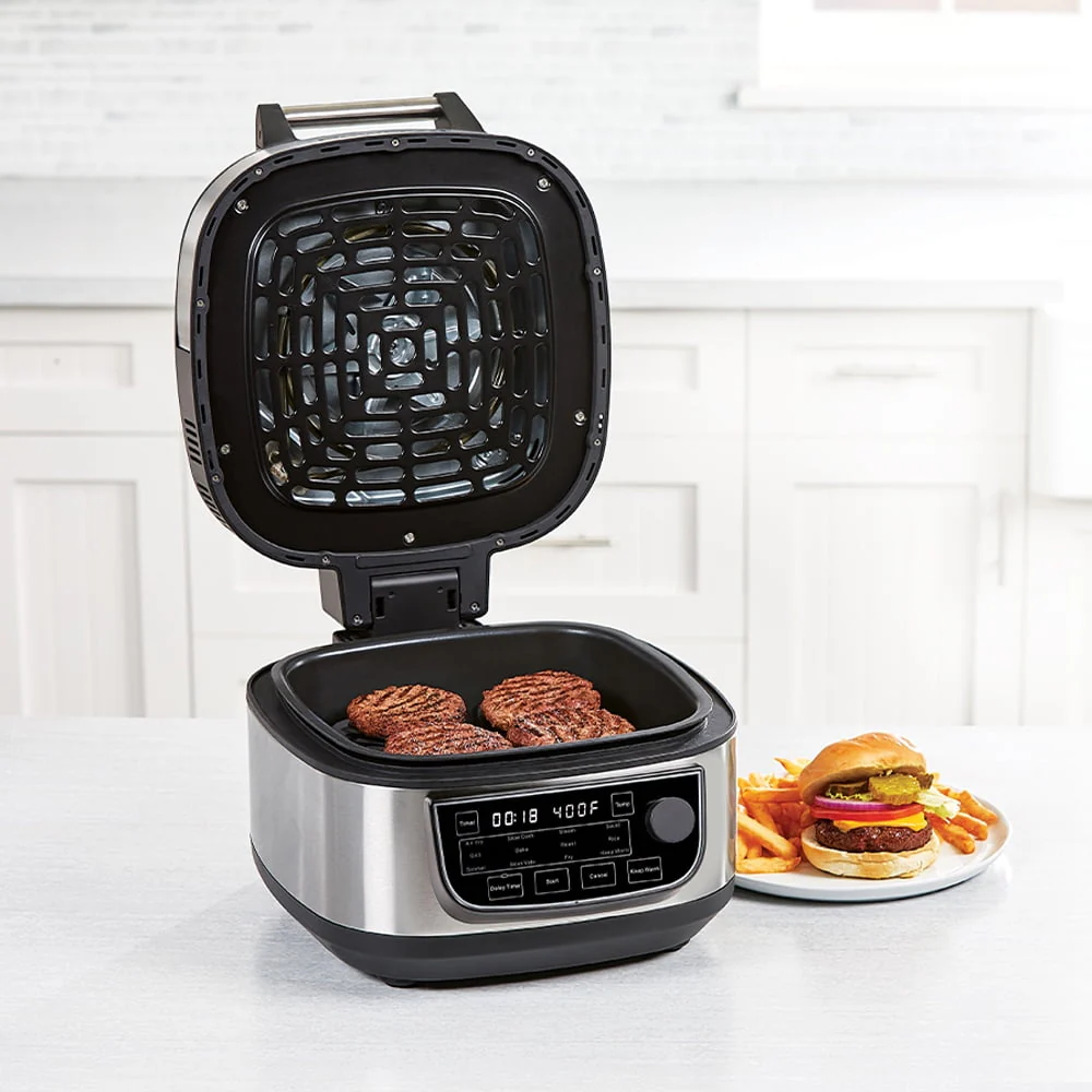 Grill Air Fryer Combo Plus, Indoor Grill / Air Fryer, Stainless Steel - Image 6