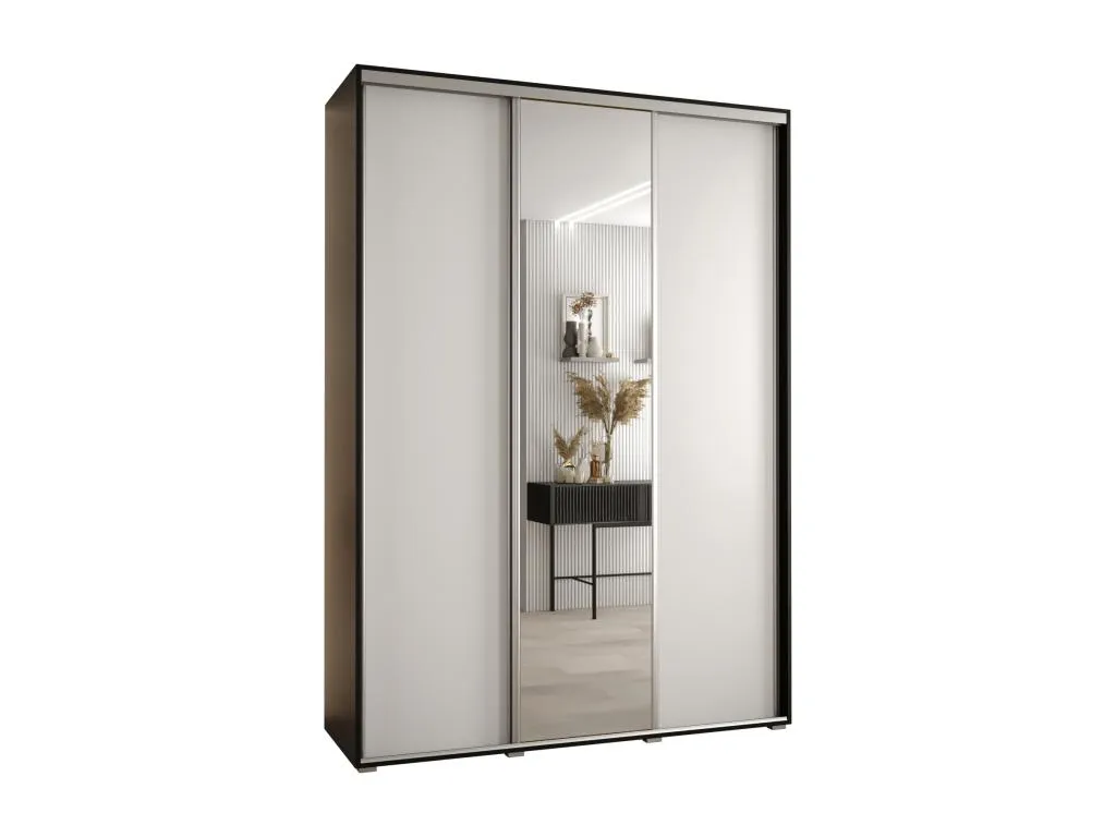 ARMARIO Luxmbls 3 DE PUERTAS CORREDERAS 235.2/170/45 3 puertas (Negro/Blanco/Plata) 82326PTKC