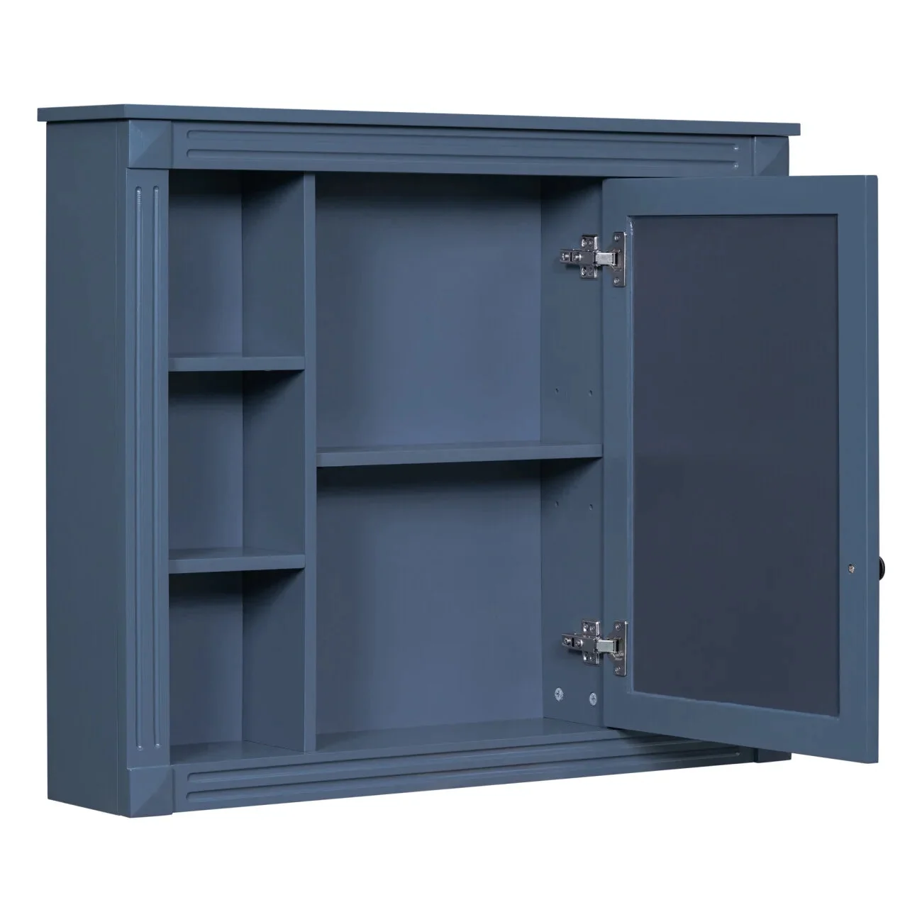 36'' Bathroom Vanity Set With Ceramic Sink Top, Mirror Cabinet, 2 Doors And 2 Drawers - Gray - Image 18 36'' Bathroom Vanity Set With Ceramic Sink Top, Mirror Cabinet, 2 Doors And 2 Drawers - Gray - Image 18