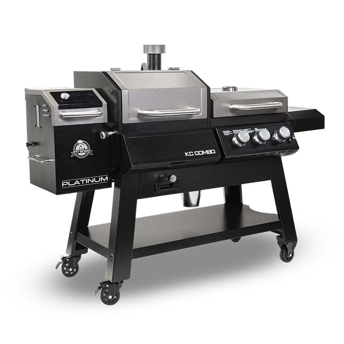 Boss Platinum KC Combo, Wi-Fi? and Bluetooth? Wood Pellet and Gas Grill - Image 3