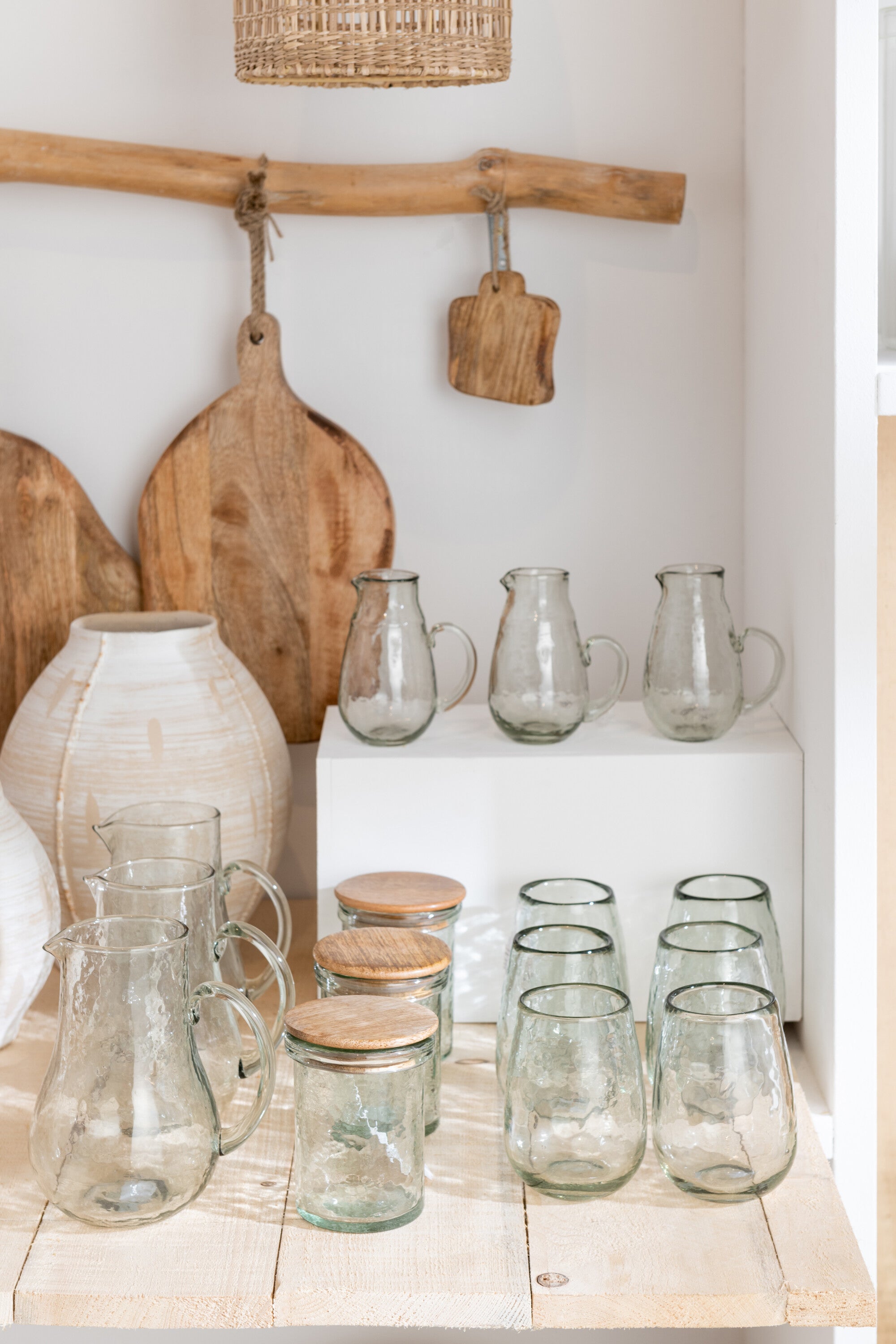 J-Line karaf - glas - transparant - large