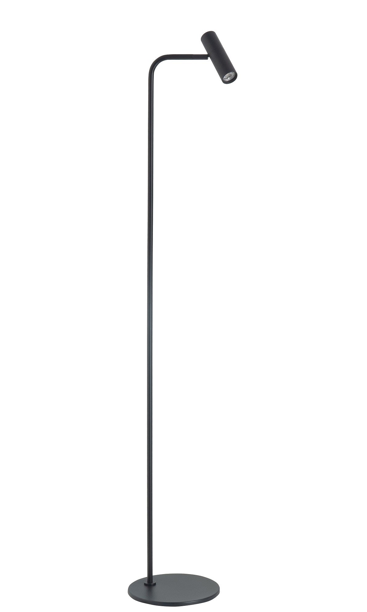 Highlight Highlight Vloerlamp Trend Zwart 1 lichts 132cm mini GU10