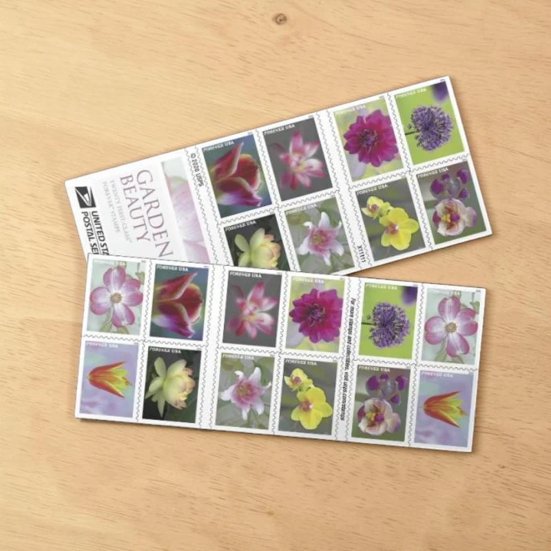 2021 Garden Beauty First Class- Forever Postage Stamps(100 Stamps 5 Books)