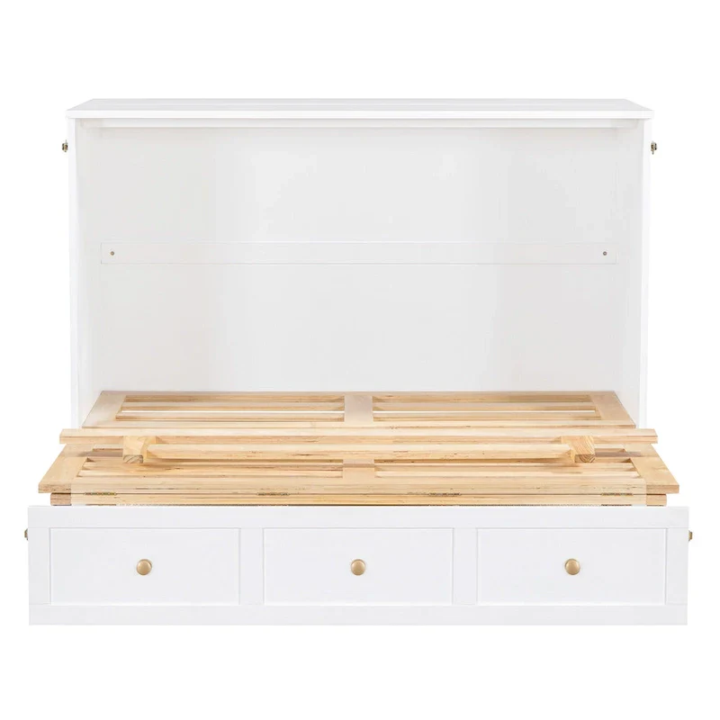 Nestfair Full-Size Murphy Bed with Spacious Drawers