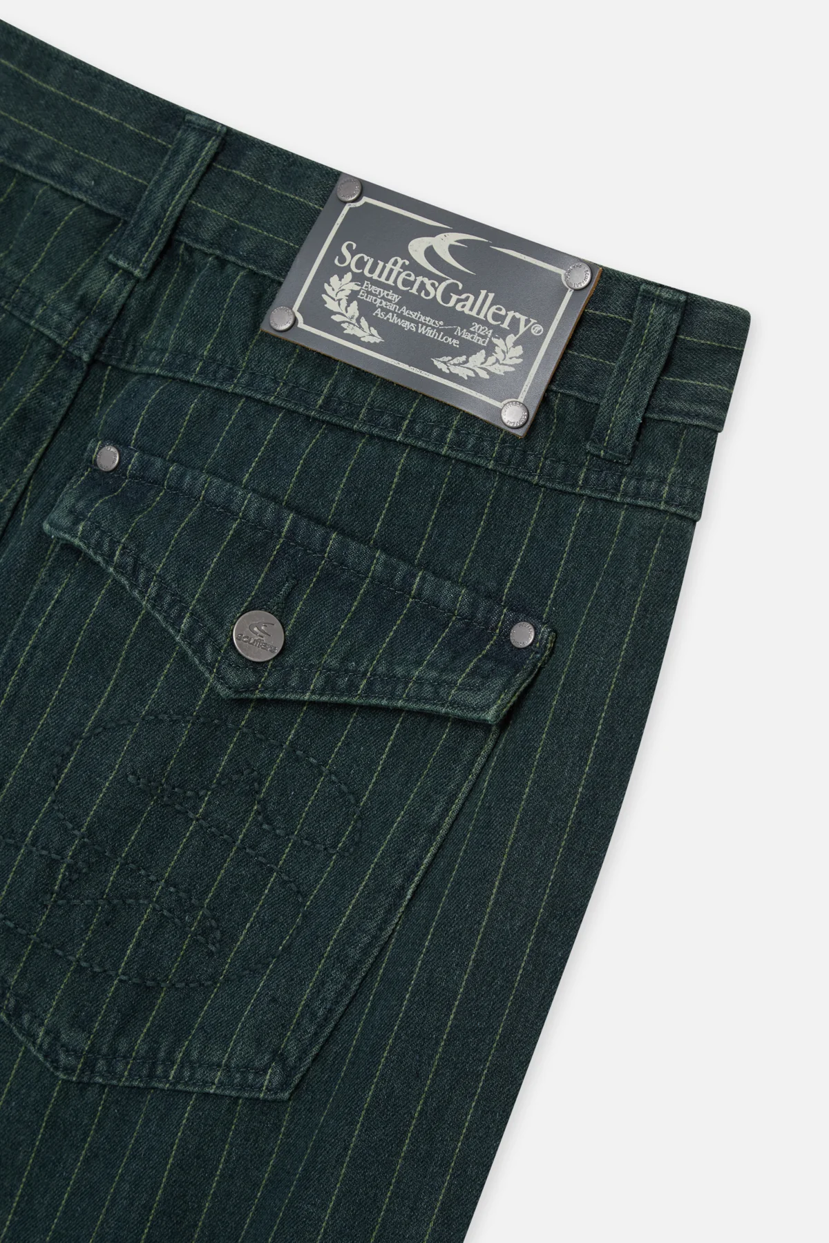 Pinstripe Carrie Green Pants