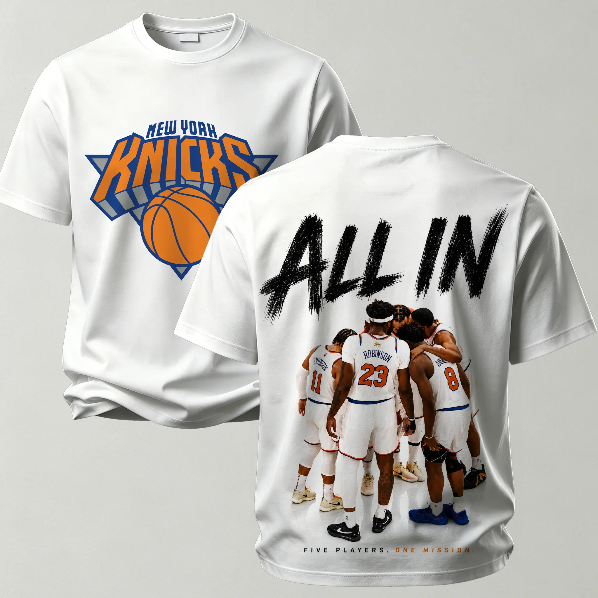 New York Knicks All In Printed Unisex Oversized T-shirt