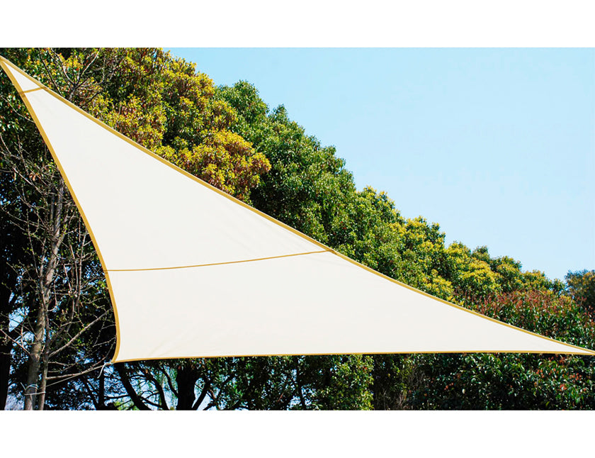 Practo Garden - Schaduwzeil - Driehoek - Polyester - 5 x 5 m - Crème