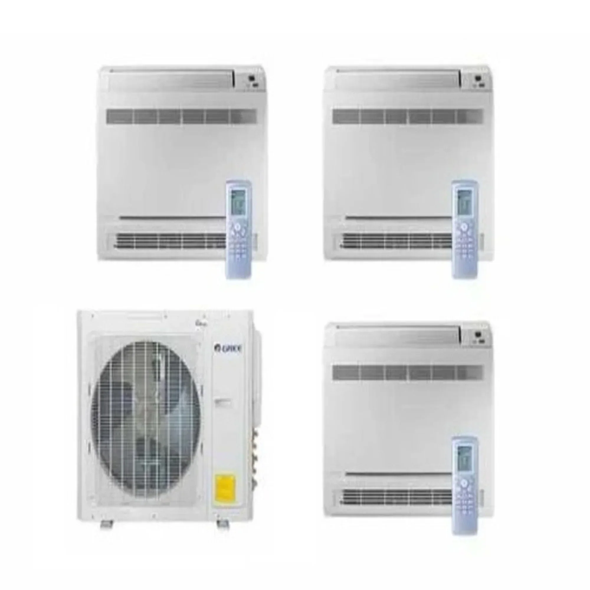 GREE Ductless Mini-Split System, 24,000 BTU, 3-Zone Floor Console, 9K+12K+12K - Multi+ Ultra Series