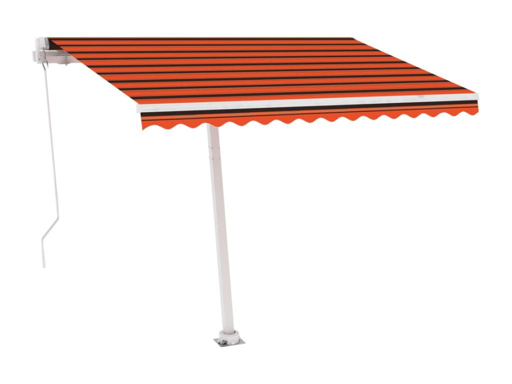 Toldo retráctil a pie 300x250 Etarron naranja