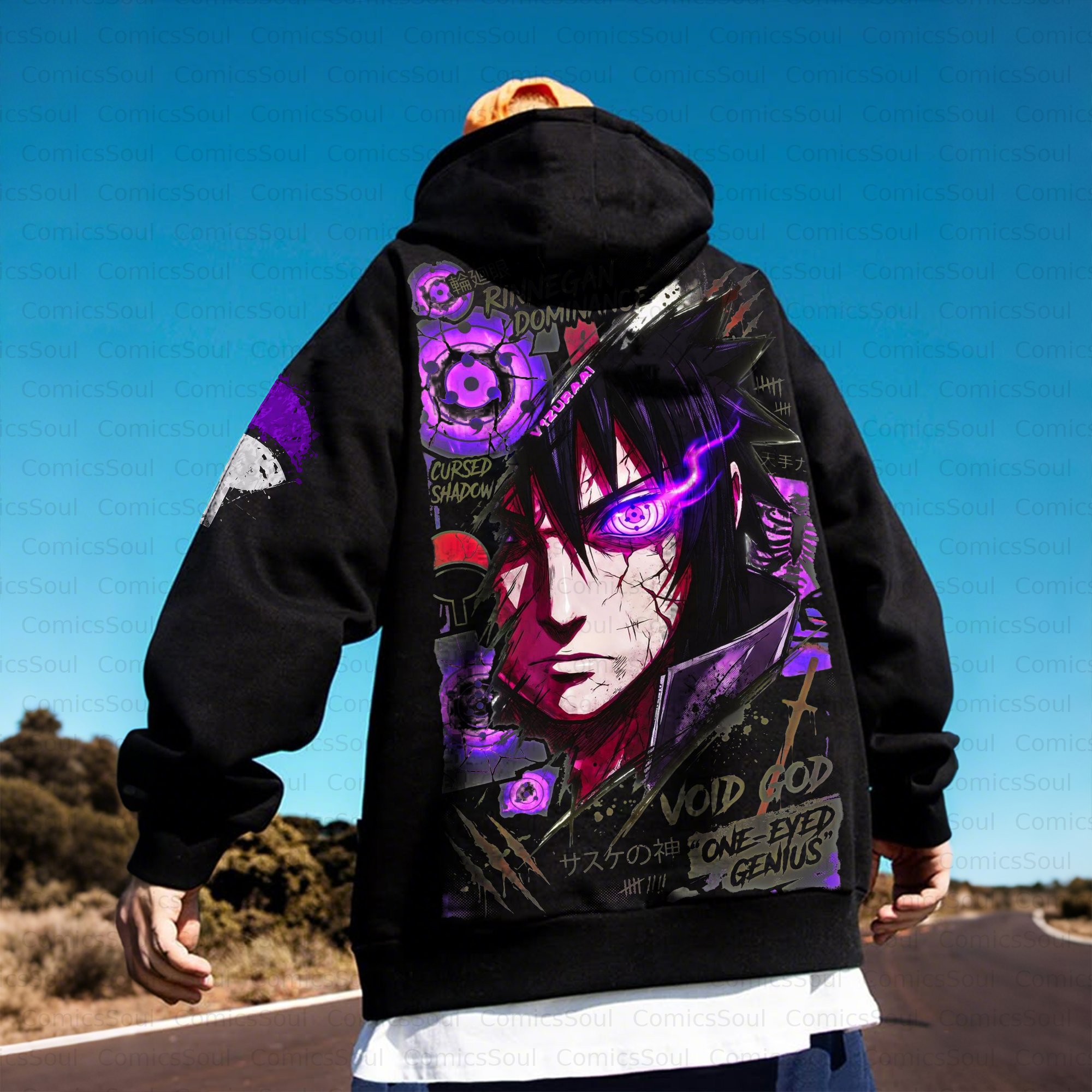 Unisex Anime Inspired Vintage Plush Hoodie
