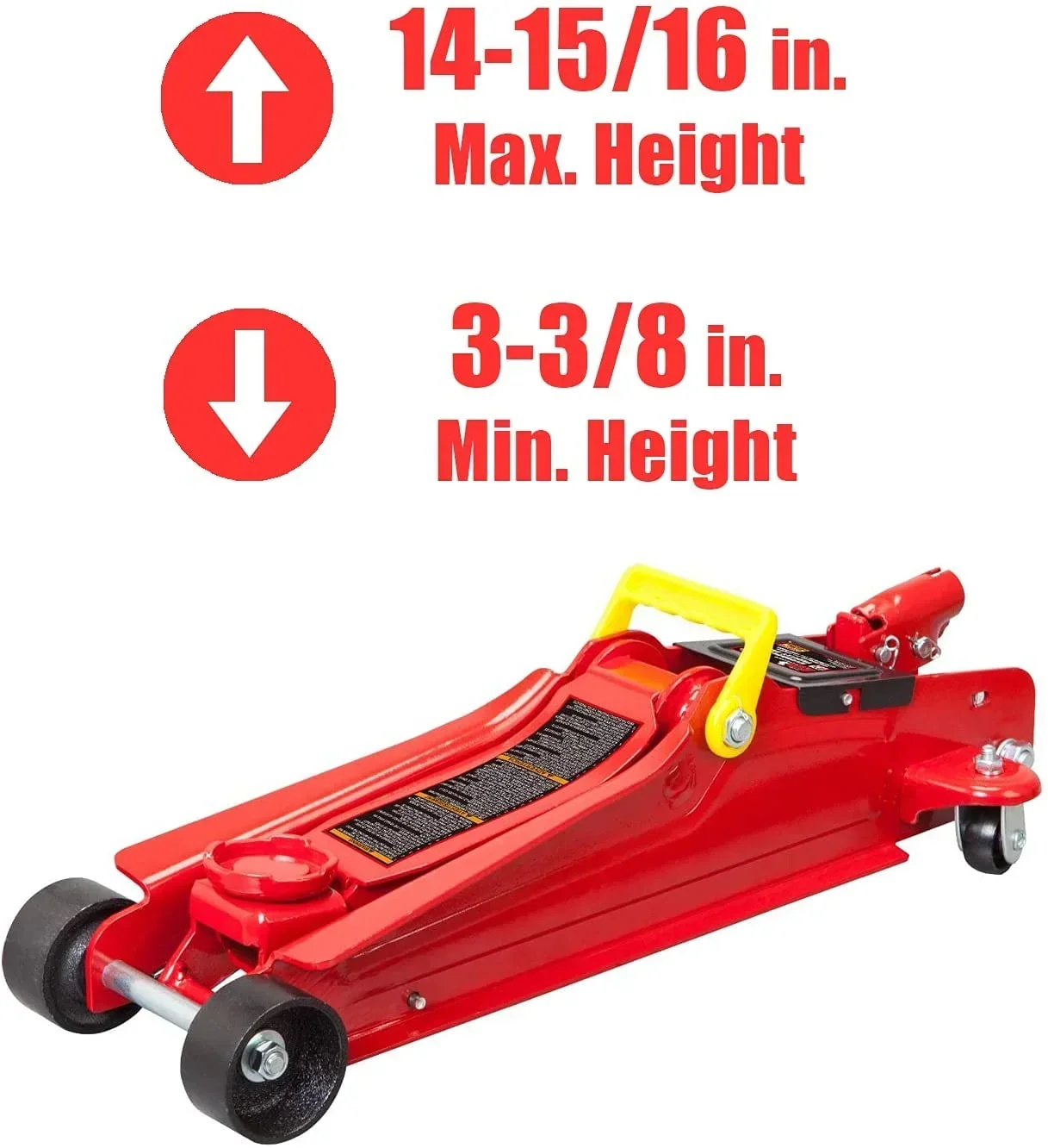 Big Red Hydraulic Low Profile Floor Jack, 2.5 Ton, Red - W8255AM - Image 2 Big Red Hydraulic Low Profile Floor Jack, 2.5 Ton, Red - W8255AM - Image 2