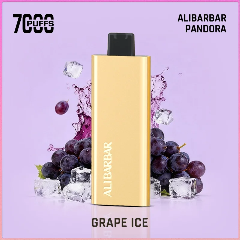 Grape Ice & Alibarbar Pandora 7000 Puffs Disposable Vape