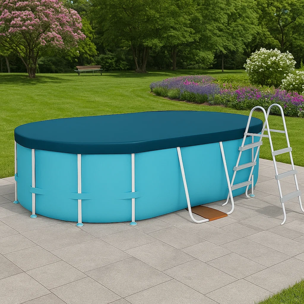 Piscina desmontable ovalada 418x243x98 cm eSudbHr126Js