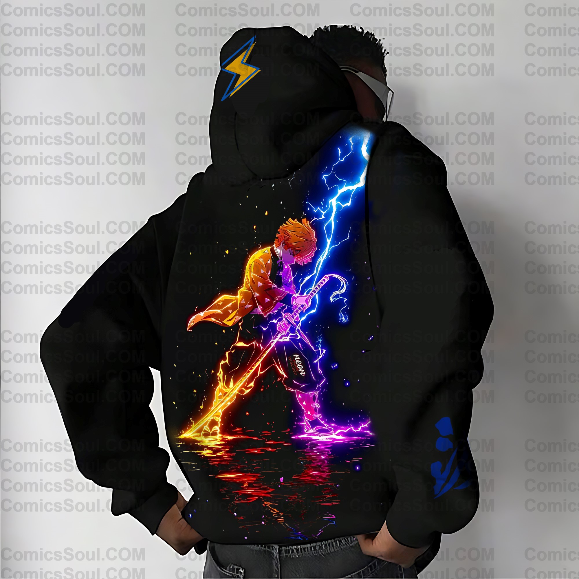 Unisex “ Comicssoul   ” Graphic Streetwear Vintage Hoodie