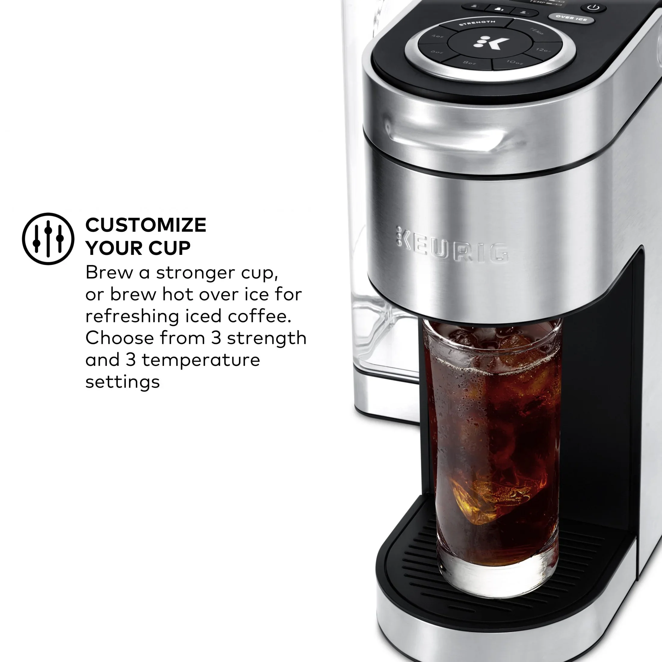 Keurig K-Supreme Plus Steel Single-Serve K-Cup Pod Coffee Maker