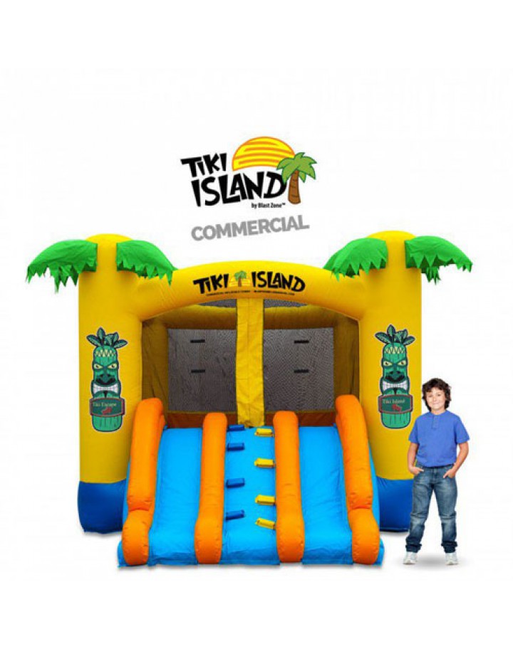Tiki Island Combo 10 Commercial Inflatable Bouncer Slide