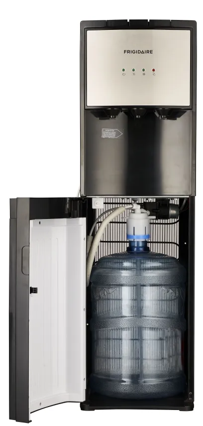 Frigidaire, 5 Gallon Bottom Loading Hot and Cold Water Dispenser EFWC505, Stainless Steel