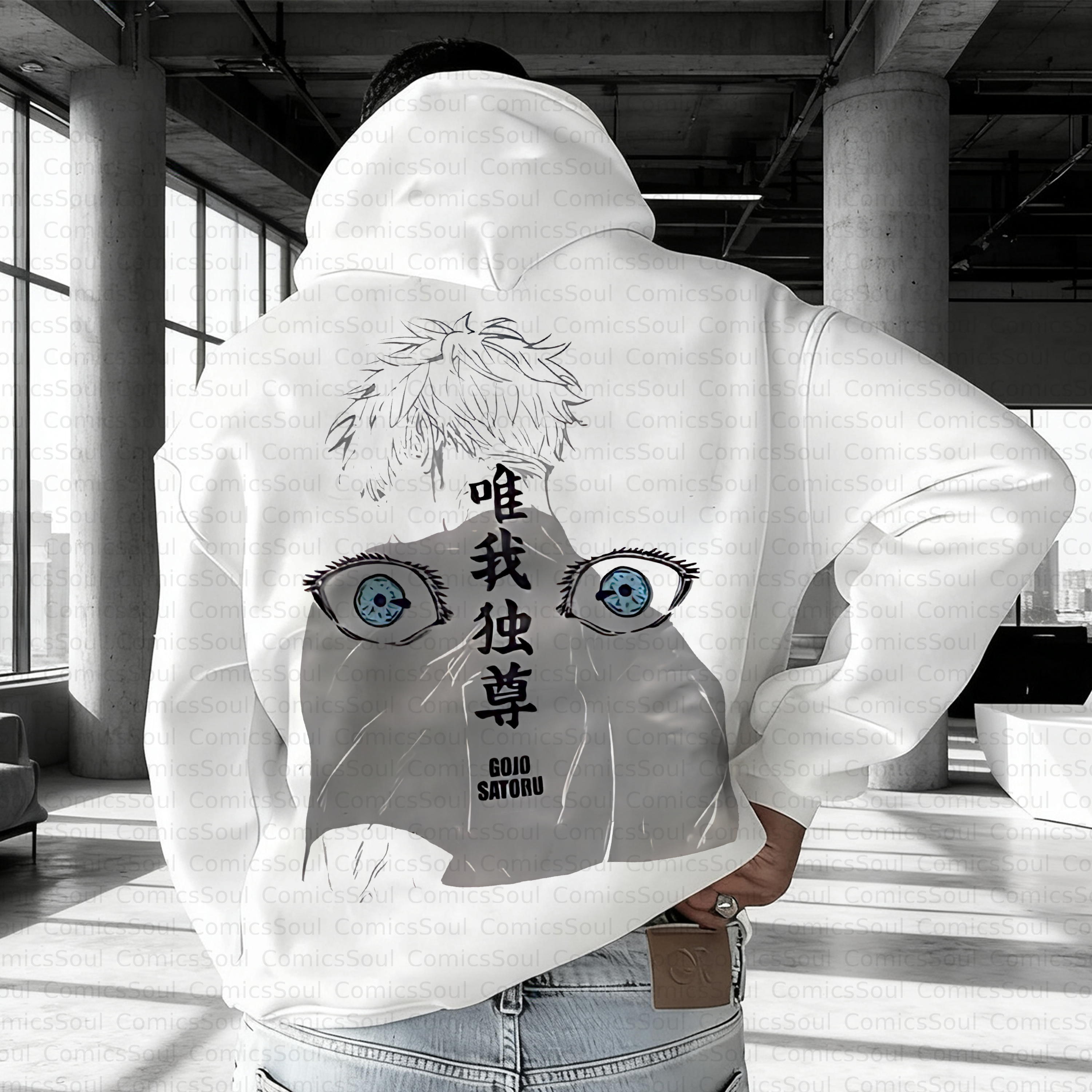 Unisex Anime Inspired Vintage Plush Hoodie