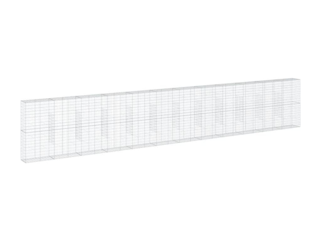 Cesta de gaviones con cubierta hierro galvanizado 1200x50x200cm
