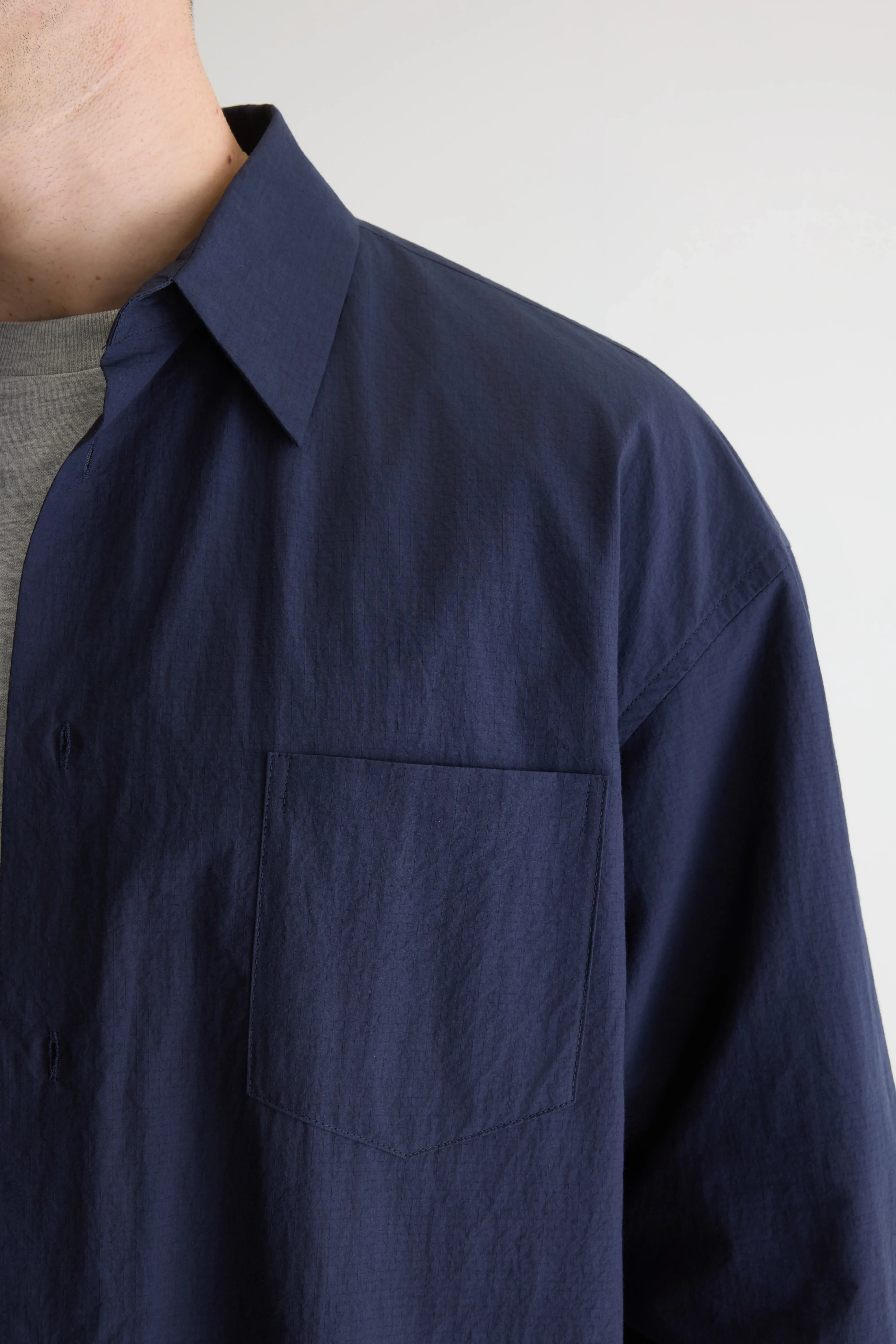 Bellerose Jops relaxed shirt  (261 / M / NAVY)