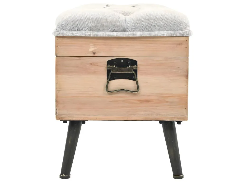 Banco de almacenaje madera maciza abeto 110 cm fny1592781