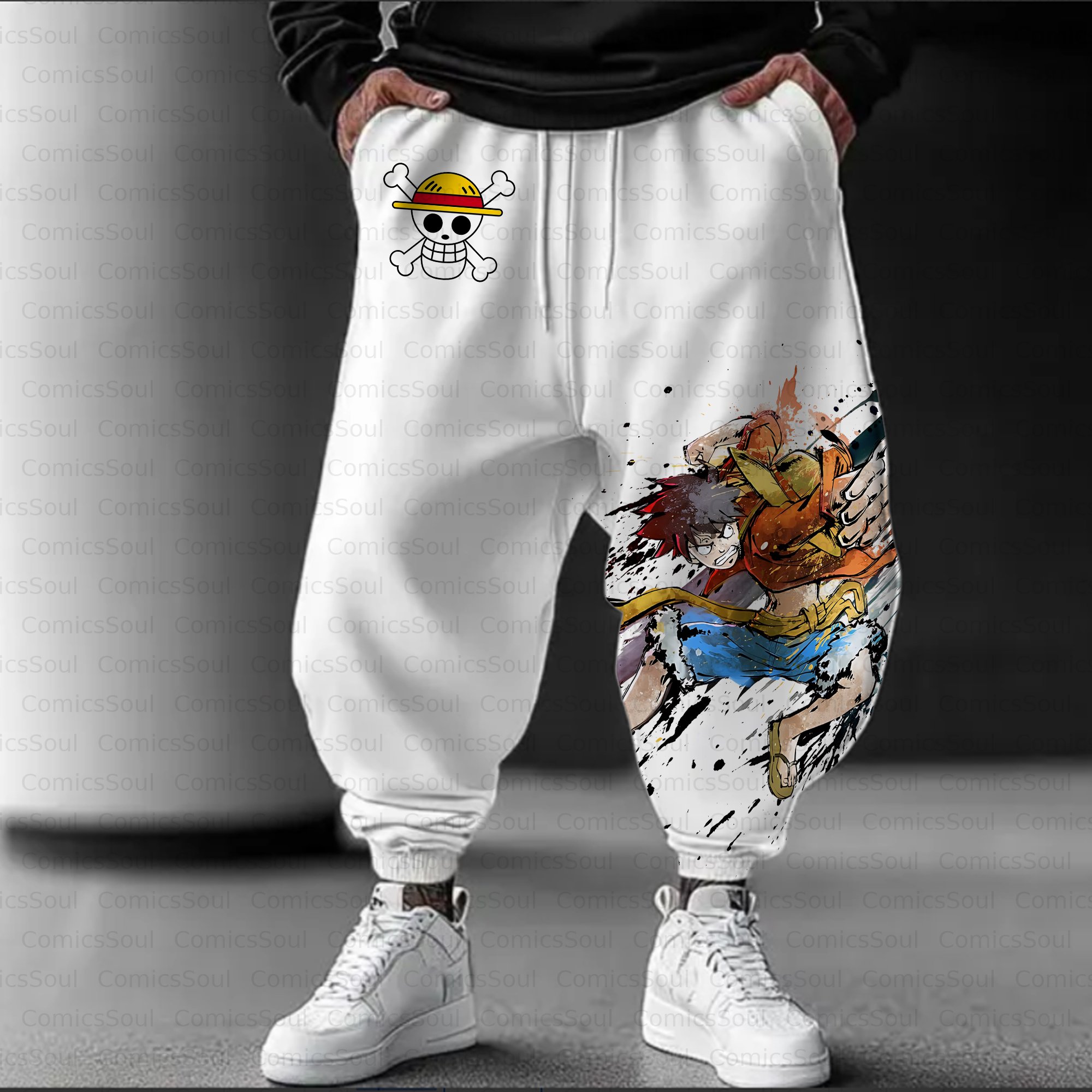 Unisex Casual Anime Streetwear Pant