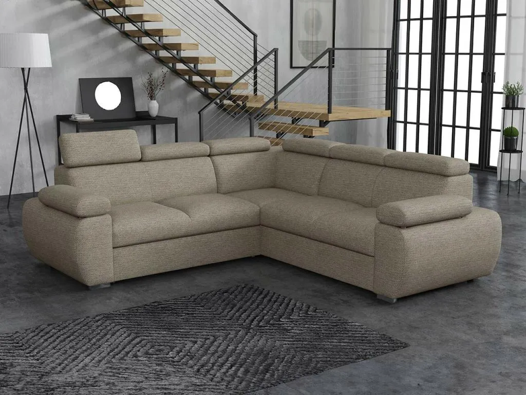 Sofá rinconero Francomuebleses 215 Gris Función de descanso Caja de ropa de cama 260x260cm