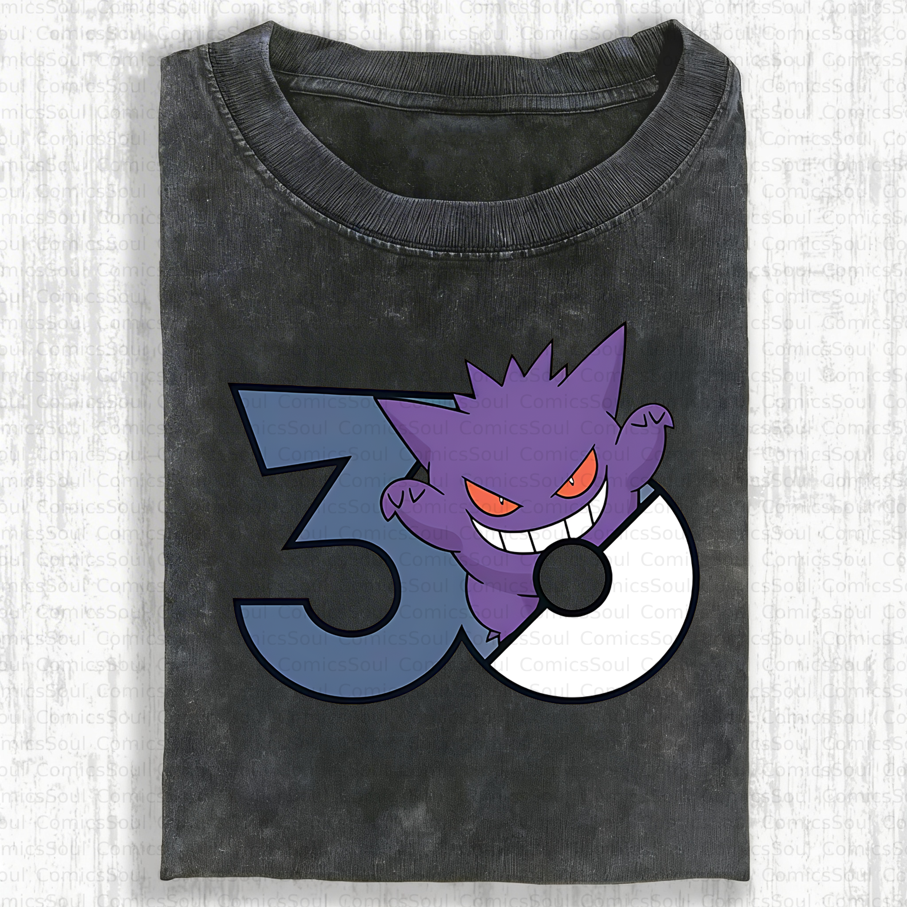 Unisex Anime Inspired Vintage Washed T-Shirt