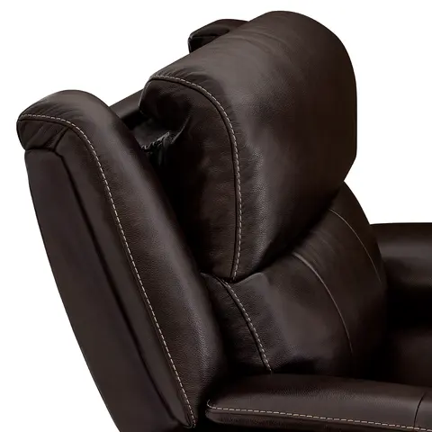 Adjustable Headrest Barcalounger Bryson Leather Recliner adjustable headrest