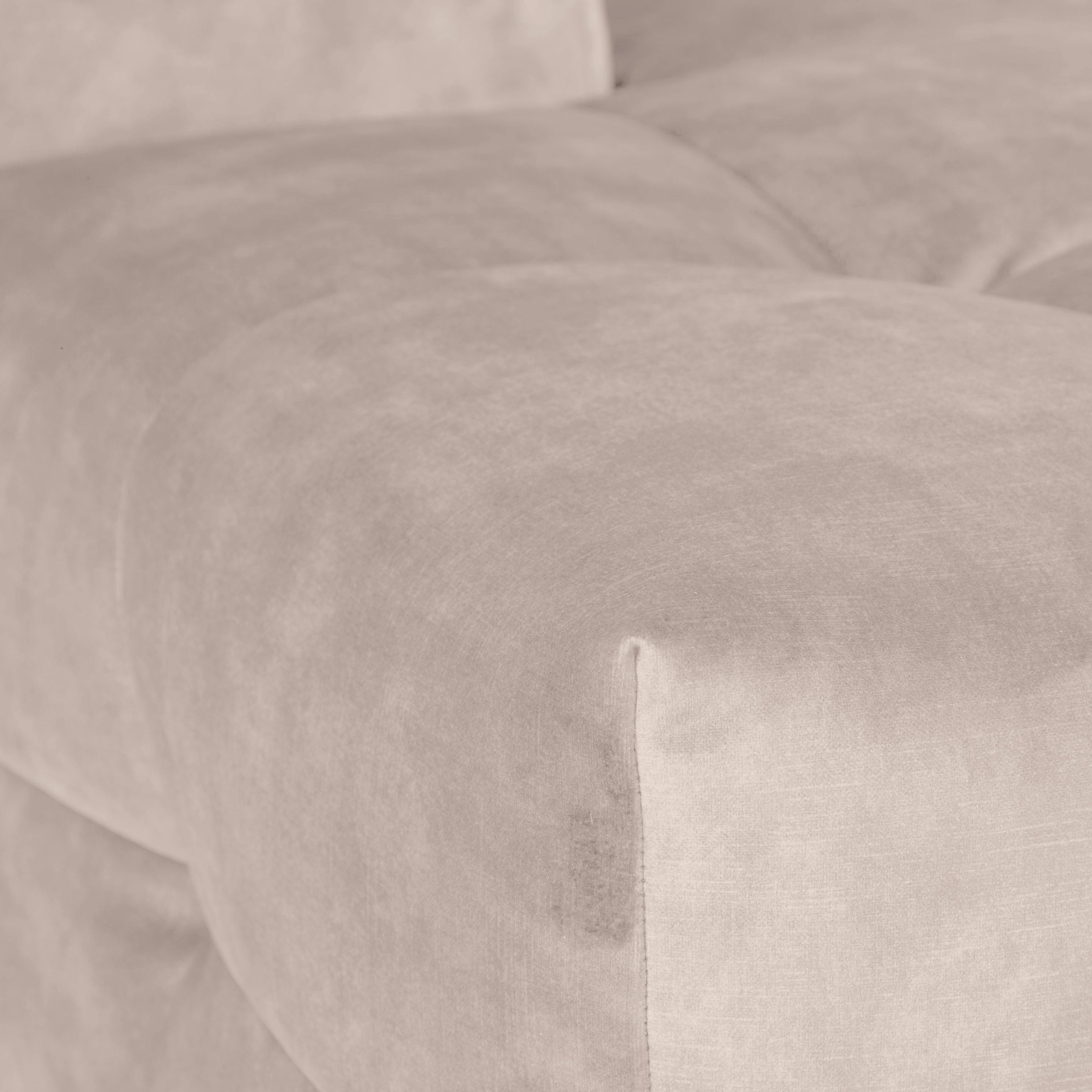 by fonQ Wies 3,5-zits Hoekbank Links - Fluweel - Taupe