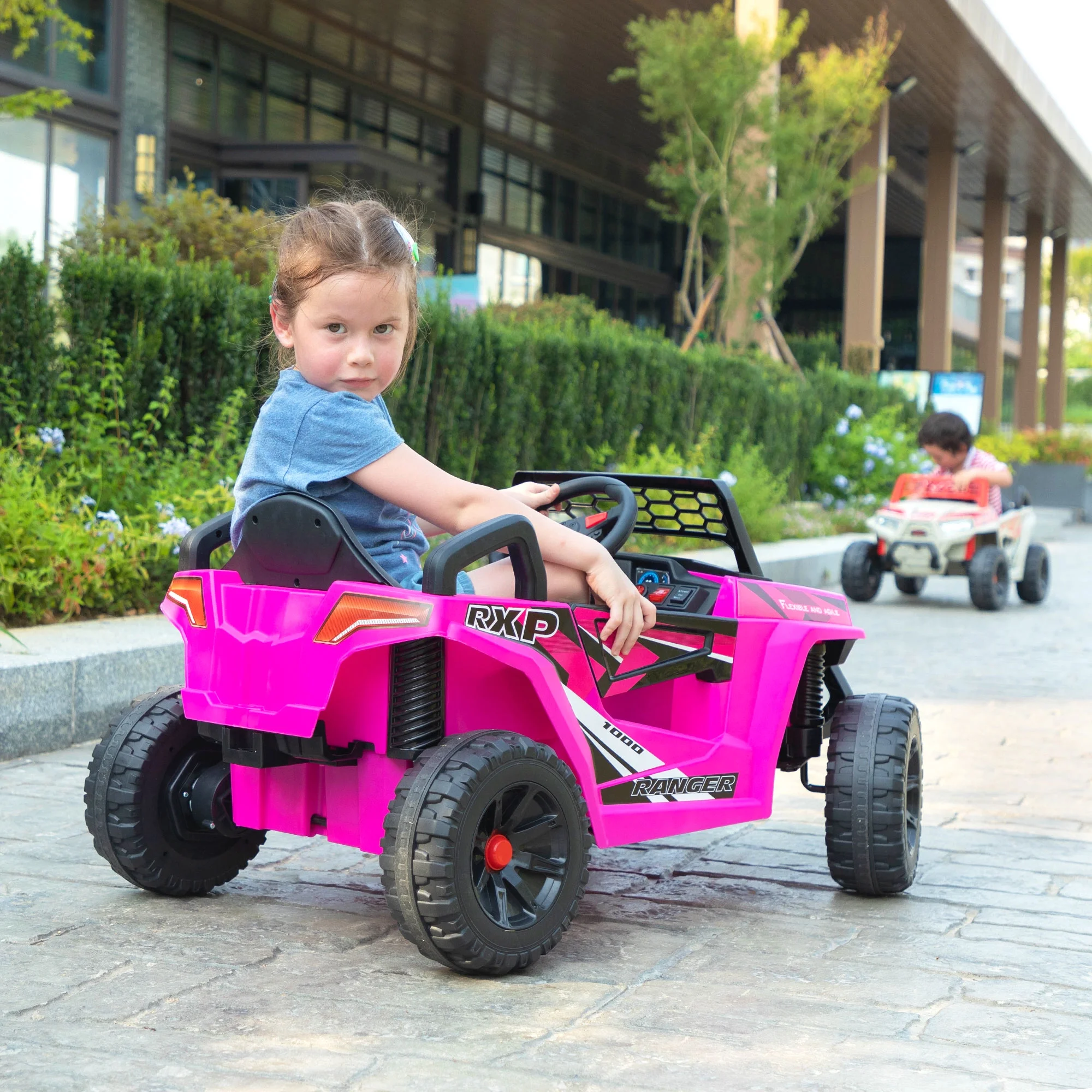 TOBBI 12V Kids Electric off-Road UTV Truck Car Battery Powered Ride on Toys for Girls with LED Headlights, Music, Horn - Image 13