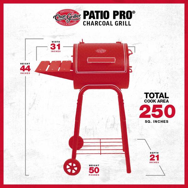 Patio Pro Charcoal Grill in Black - Image 12
