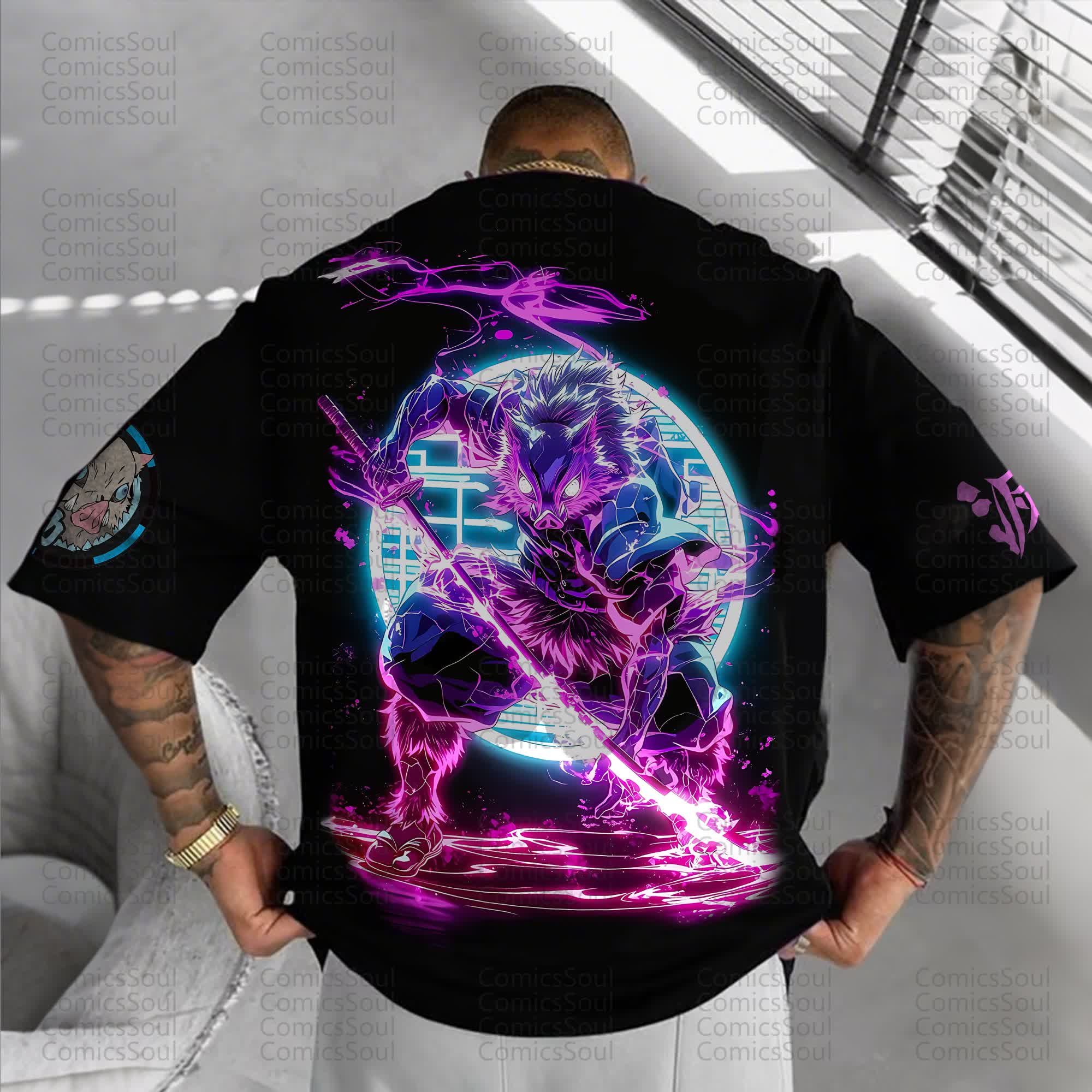 Unisex Anime Inspired Vintage T-Shirt丨Comicssoul
