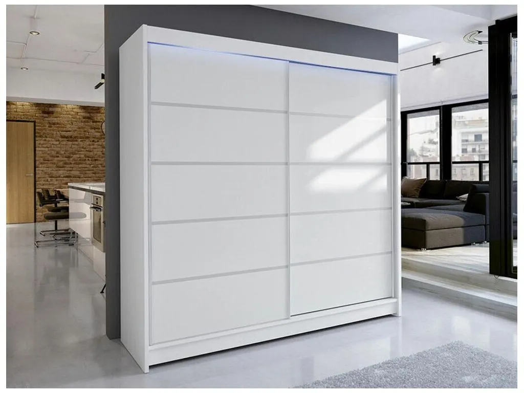 Armario Luxmbls 153 Blanco 215x180x58cm Puertas de armario - Correderas LUSS71113