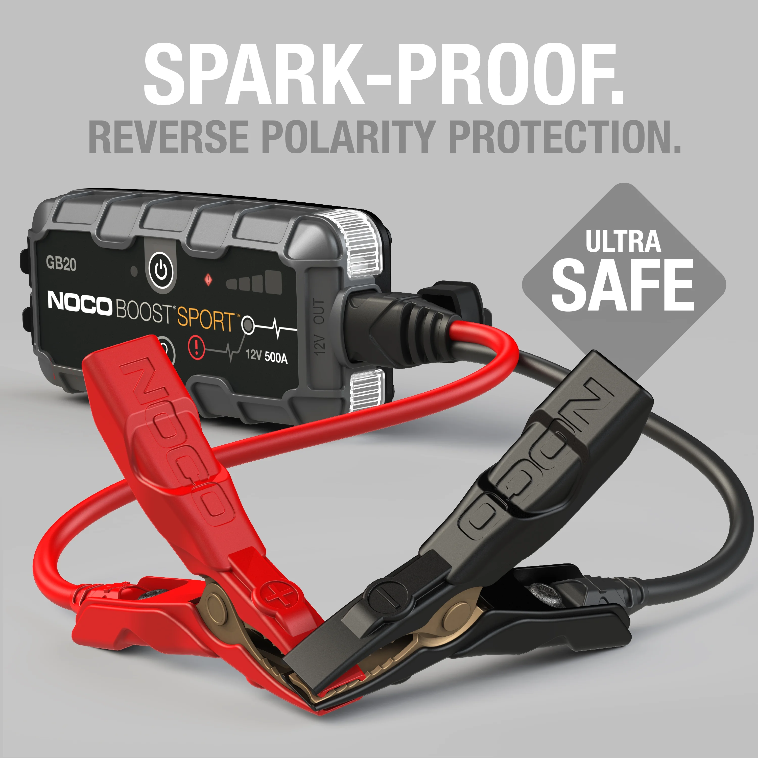 NOCO Boost GB20: 500A 12V UltraSafe Portable Lithium Jump Starter - Image 3