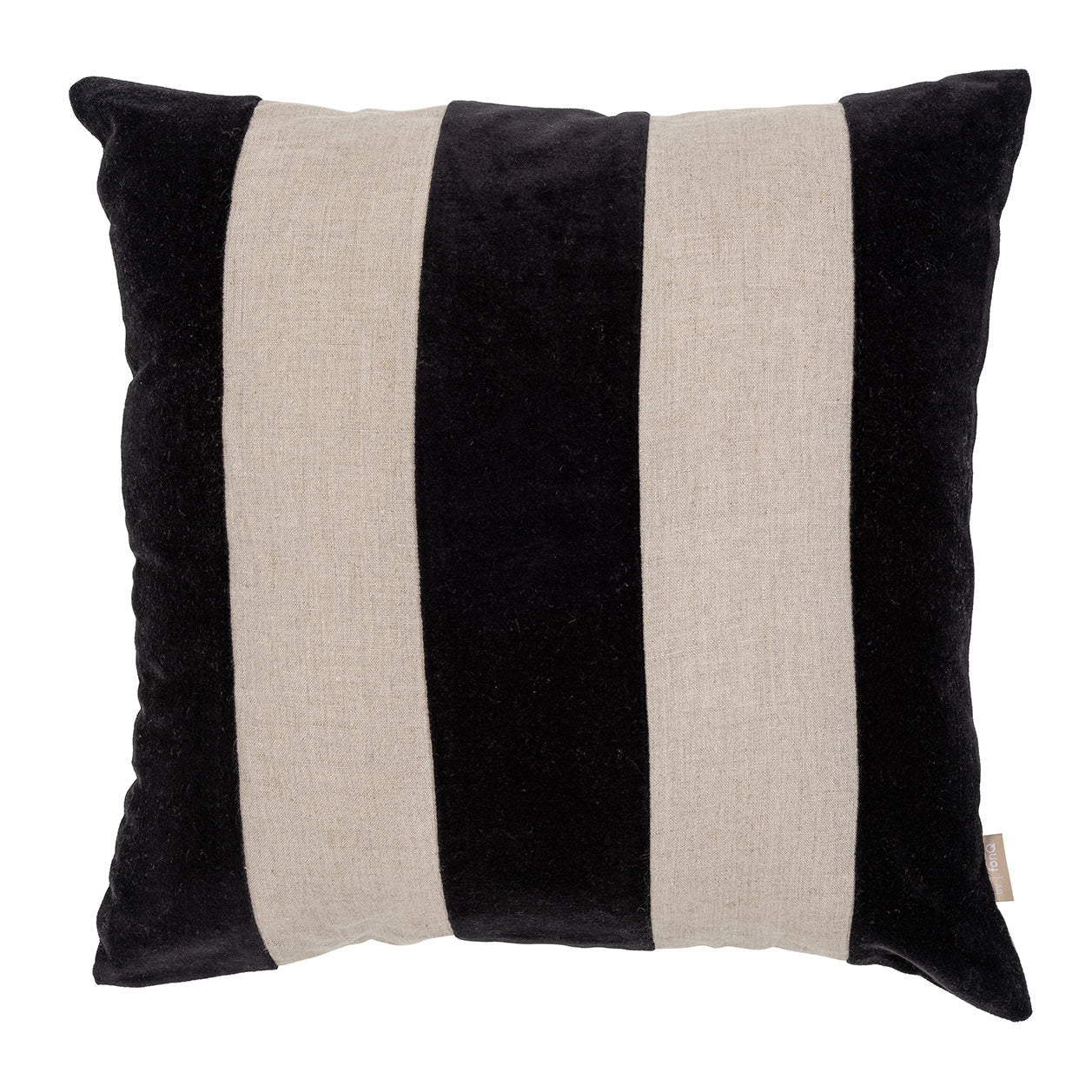 Blokker Stripe Sierkussen 50 x 50 cm - Zwart